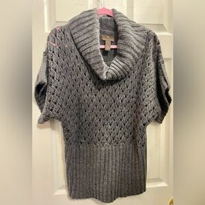Fenn Wright Manson Charcoal Open-Knit Cowl Neck Sweater
